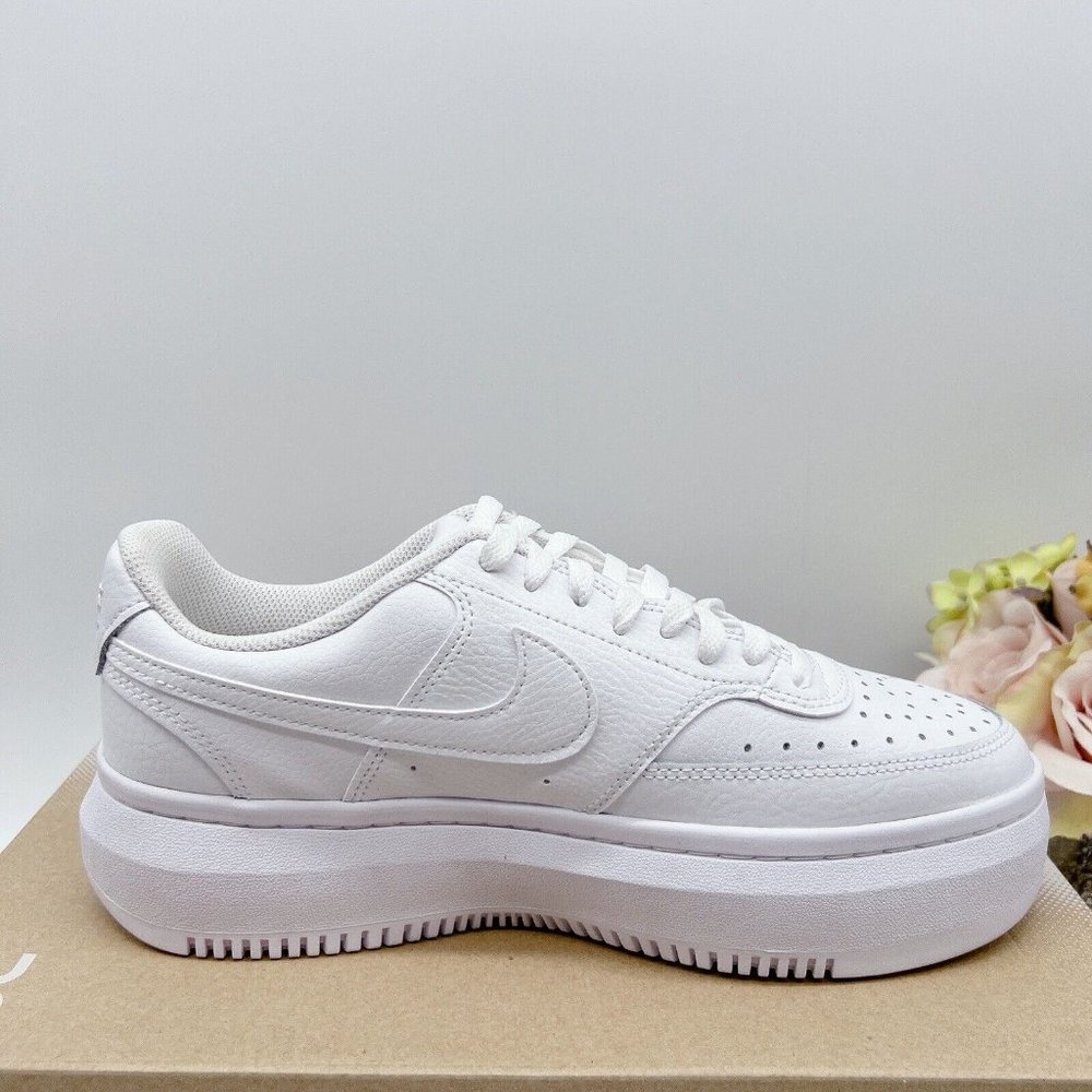 Nike Court Vision Alta LTR White Platform Sneaker Shoe DM0113-100 Womens US 12 - Picture 8 of 13